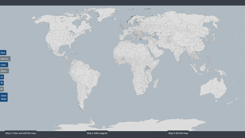 Region labels demonstration