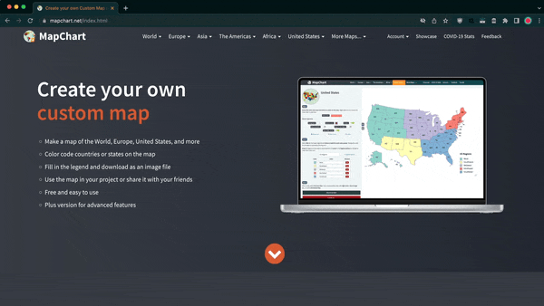 GIF showing how anyone with the link can use it to instantly load the map's settings.