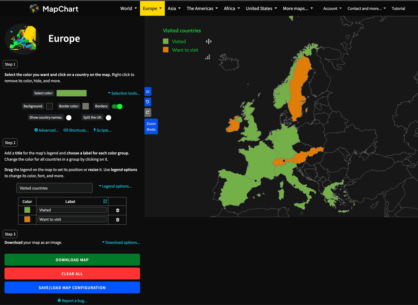 Stark high contrast theme preview